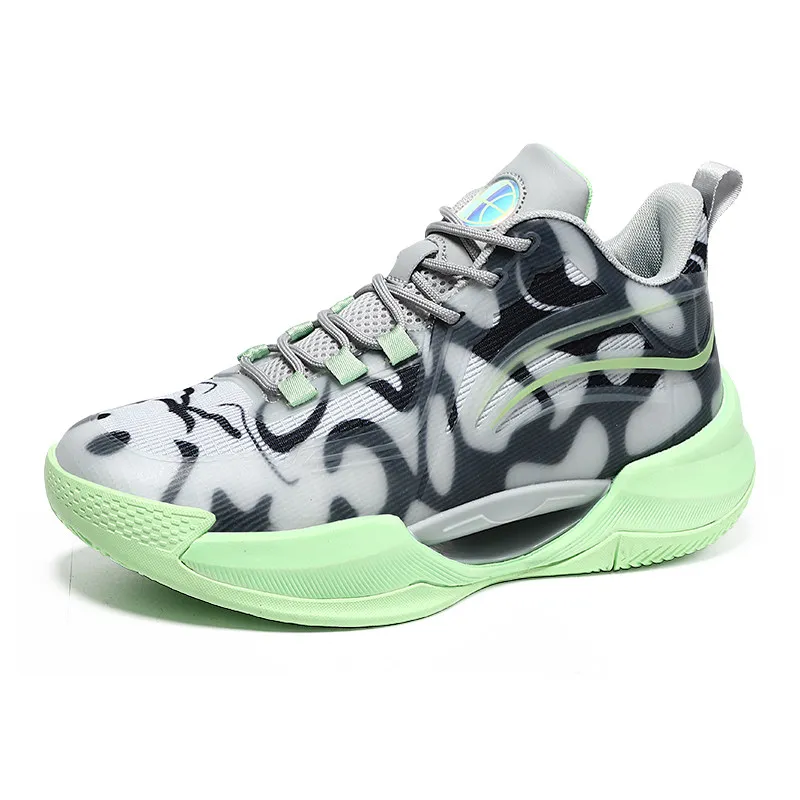 2025 Novo best-seller de chegada: tênis de basquete infantil antiderrapante, durável e respirável de alta qualidade de nível profissional