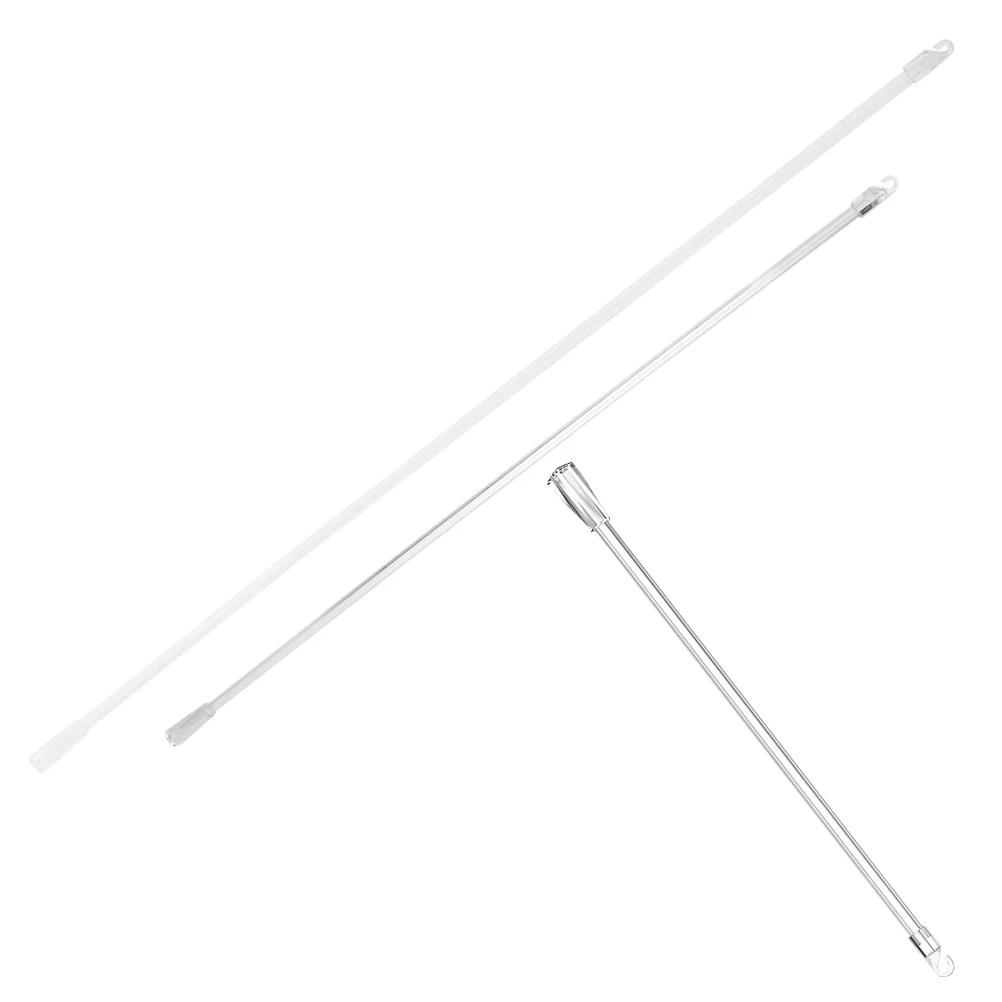 

3pcs Curtain Accessories Sturdy Transparent Blinds Rod Wand Hooks Easy Use Long Lasting Vertical Blind Replacement Part Storage