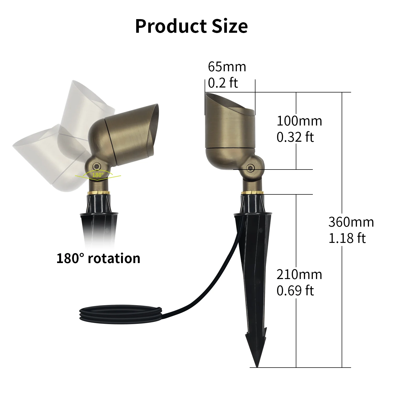 Smart APP Control LED Spot Lighting with Removable Lamp Cup  for Landscape Outdoor Garden 6W 24V IP65