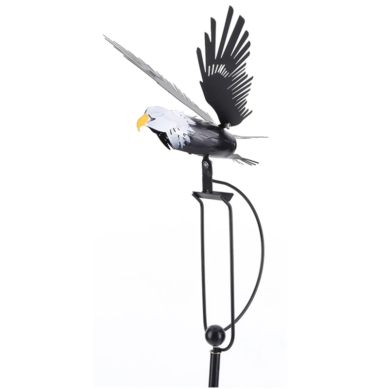 Wind Spinners For Yard And Garden Rocking Eagle Decorations, Outdoor Metal Windmills Lawn Ornaments Wind Sculptures