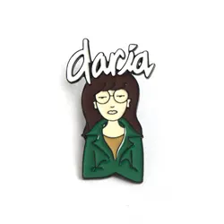 Cartoon Animated Girl Daria Brooch Clothing Bag Decoration Badge Pin Accessories Cosplay Props Gift Can Be Worn Daily