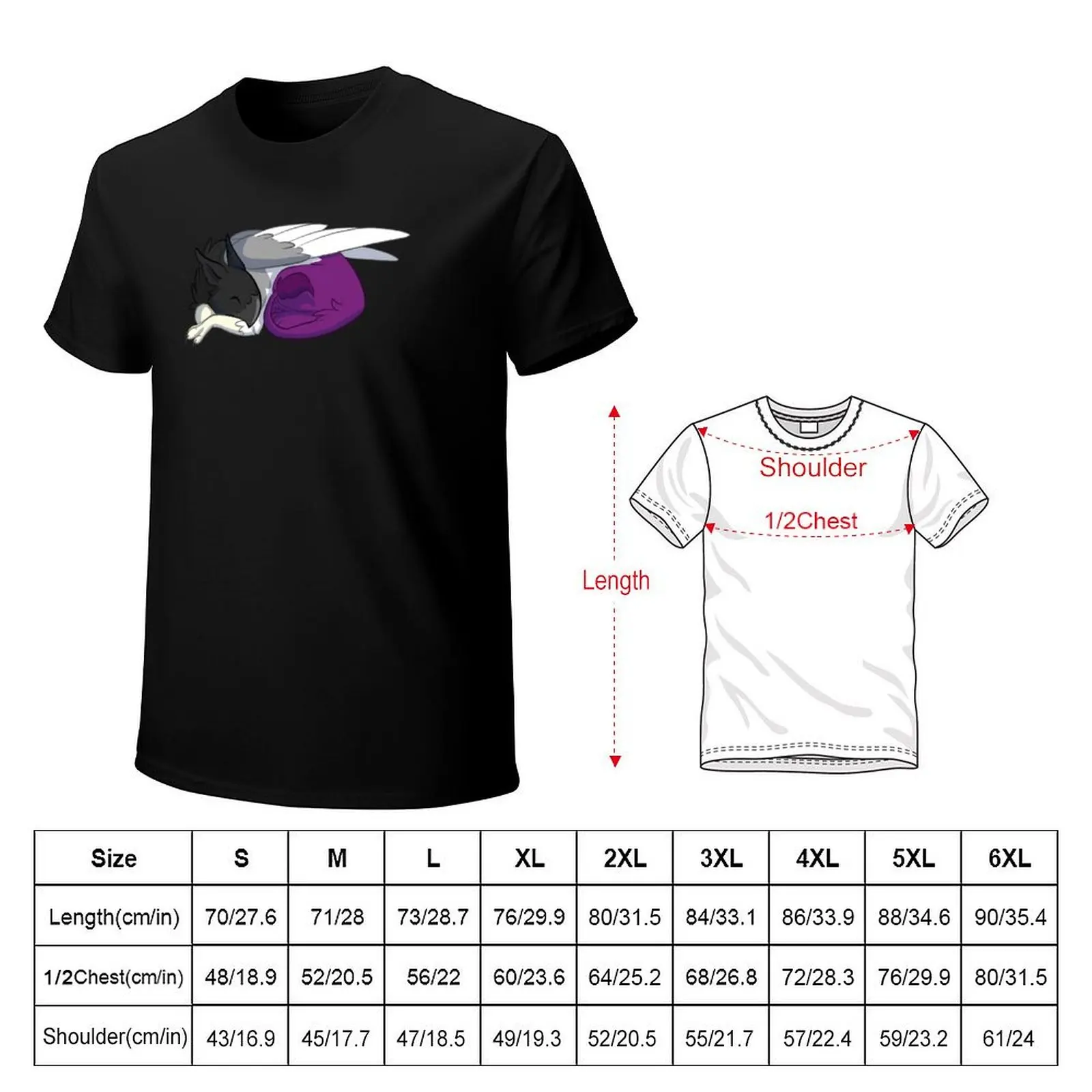 Asexual Pride Gryphon T-Shirt Breathable Mesh Panel T-Shirt
