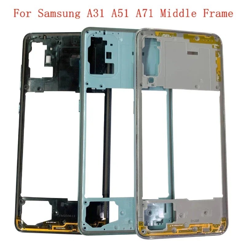 

Phone Housing Middle Frame For Samsung A71 A715 A51 A515 A31 A315 Center Chassis Cover with Buttons Repair Part