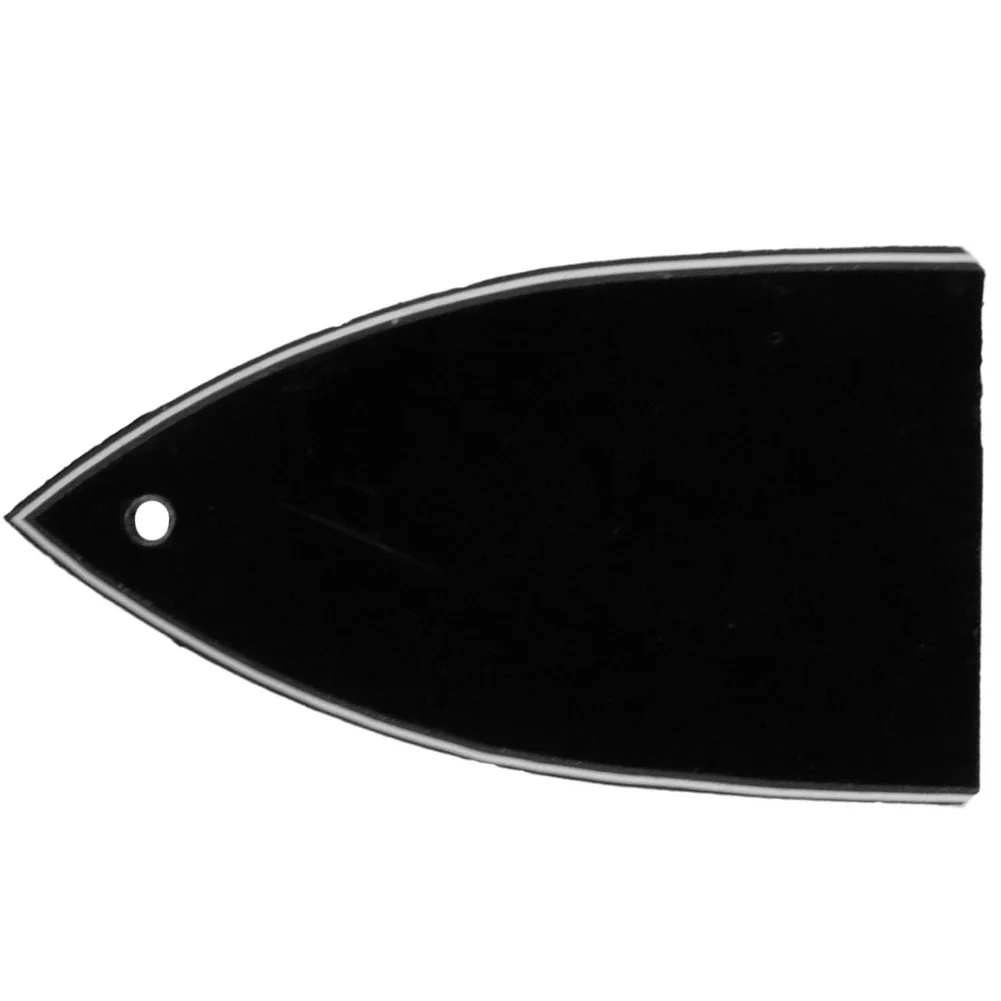 High Quality Truss Rod Cover Parts & Accessories Blank Plastic Easy To Install Plastic Triangle Type White & Black