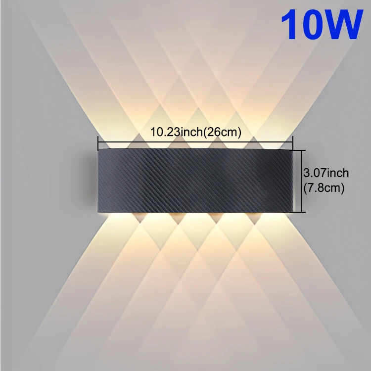 Moderne Outdoor Wandlamp Waterdichte LED Wandlamp AC85-265V 6W 10W Decoratie lampen Voor Slaapkamer Gangpad Galerij woonkamer