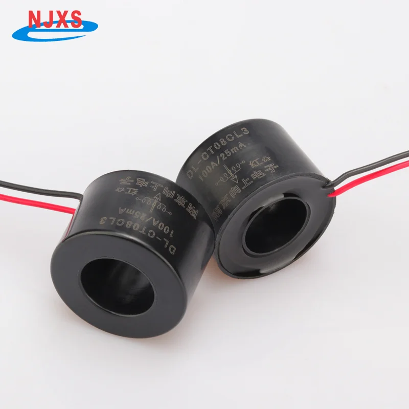 NJXSE DL-CT08CL3 4000/1 Current Transformer 5A 10A 20A 30A 50A 100A 150A Micro CT 100A/25mA High Accuracy Current Transformer