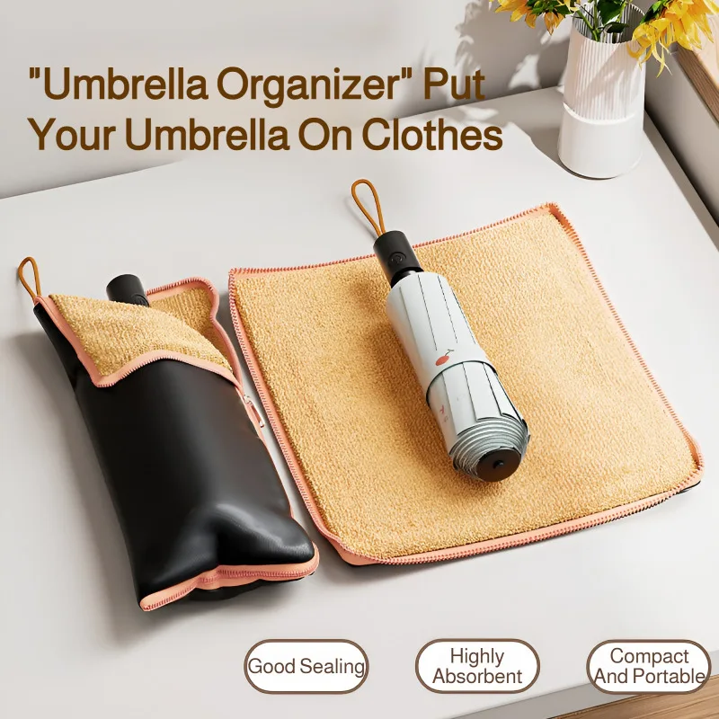 

Детский чехол для зонта, многофункциональный водонепроницаемый супервпитывающий чехол из ткани Оксфорд, портативный компактный чехол для зонта, предметы первой необходимости на дождливый день