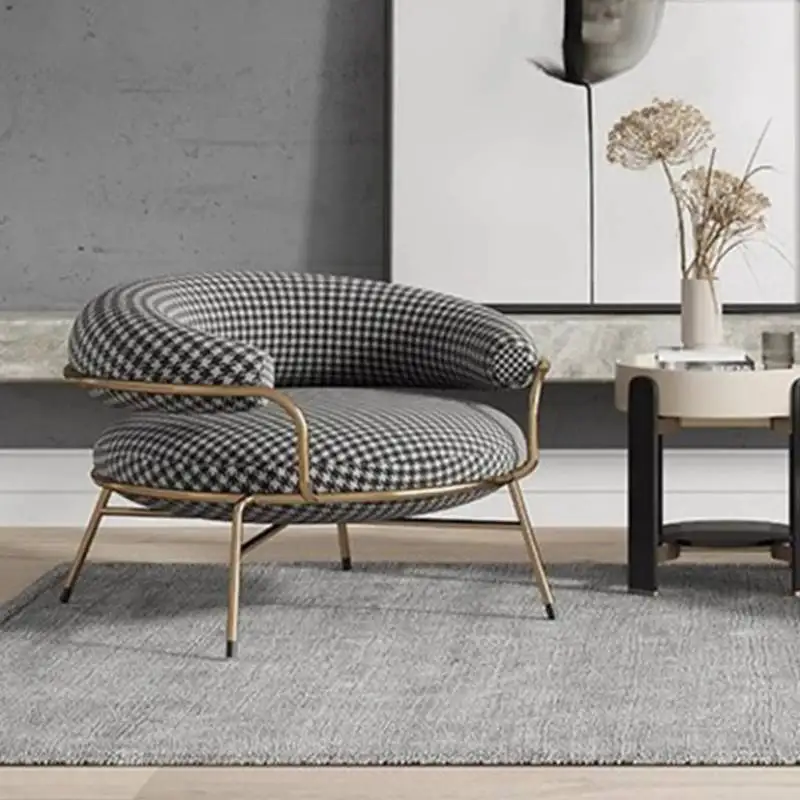 

Wedding Nordic Modern Chairs Living Room Luxury Vanity Metal Lounge Chair Designer Adults Sillon Individual Home Furniture