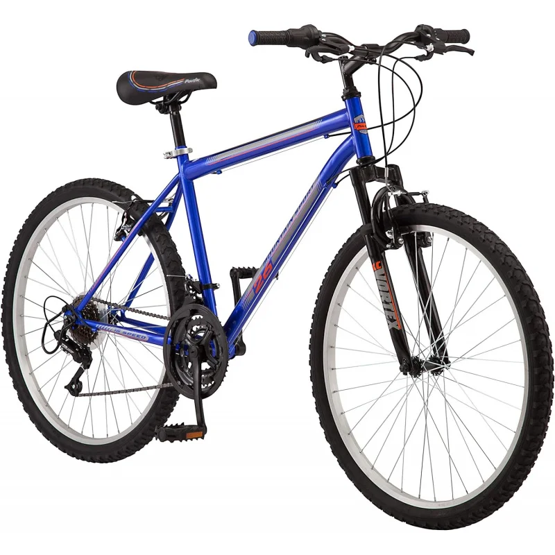 AQPacific Mountain Sport Bike 24-26-Inch Wheels,18-Speed Twist Shifters,Linear Pull Brake,Front Suspension,and Steel Frame