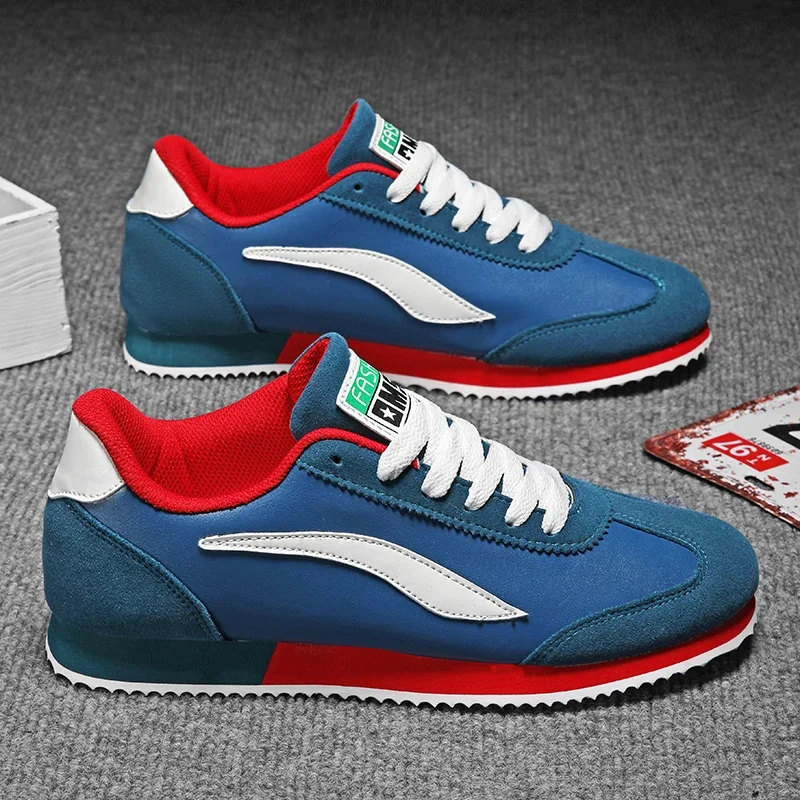 

Мужская спортивная повседневная обувь осень 2020, мужские кроссовки, мужская модная синяя спортивная обувь, классическая кожаная повседневная обувь