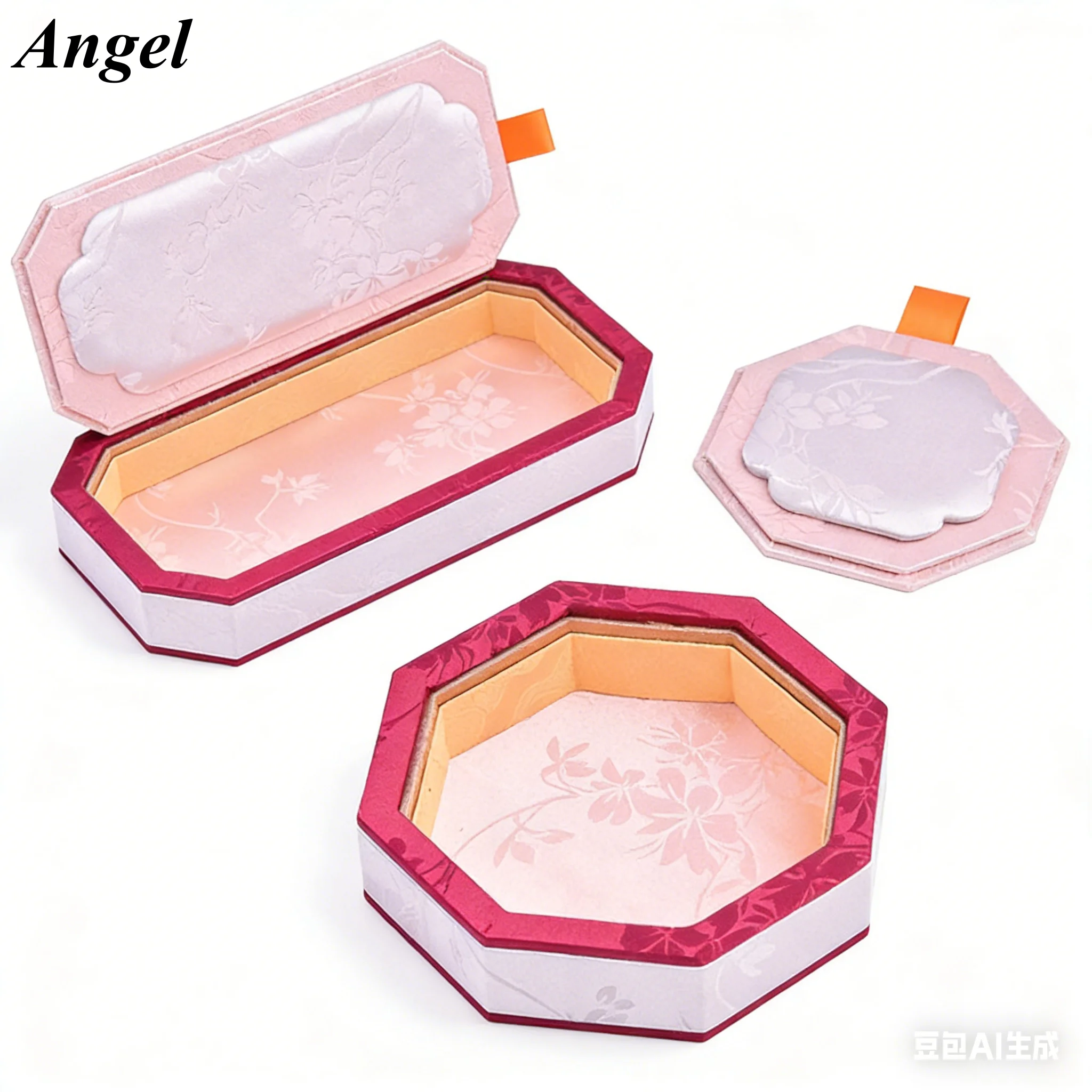 Palace Wind Belt Cover Creative Jewelry Tray Dustproof Jade Display Ring & Bracelet Storage Organizer