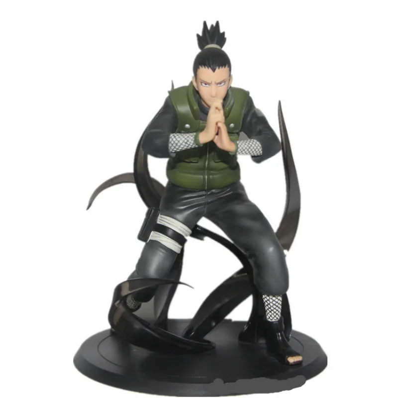 16Cm Naruto Anime Figuur Hatake Kakashi Met Bliksem Blade Nara Shikamaru Volwassen Action Figure Verzamelen Kinderen Kinderen Speelgoed gift