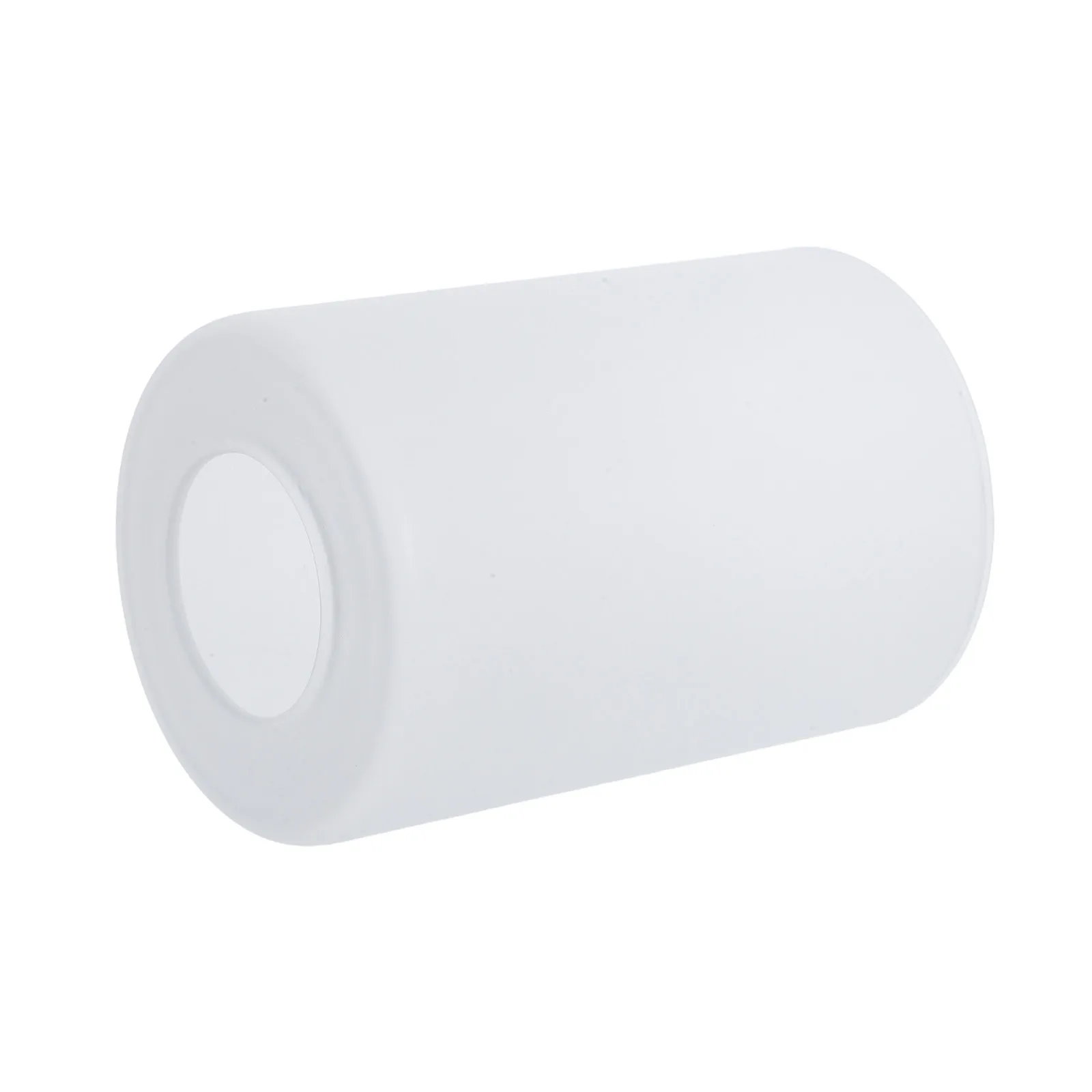 E27 Glass Cylinder Lampshade Replacement Frosted White Drum Shade for Pendant Light Soft Diffusion