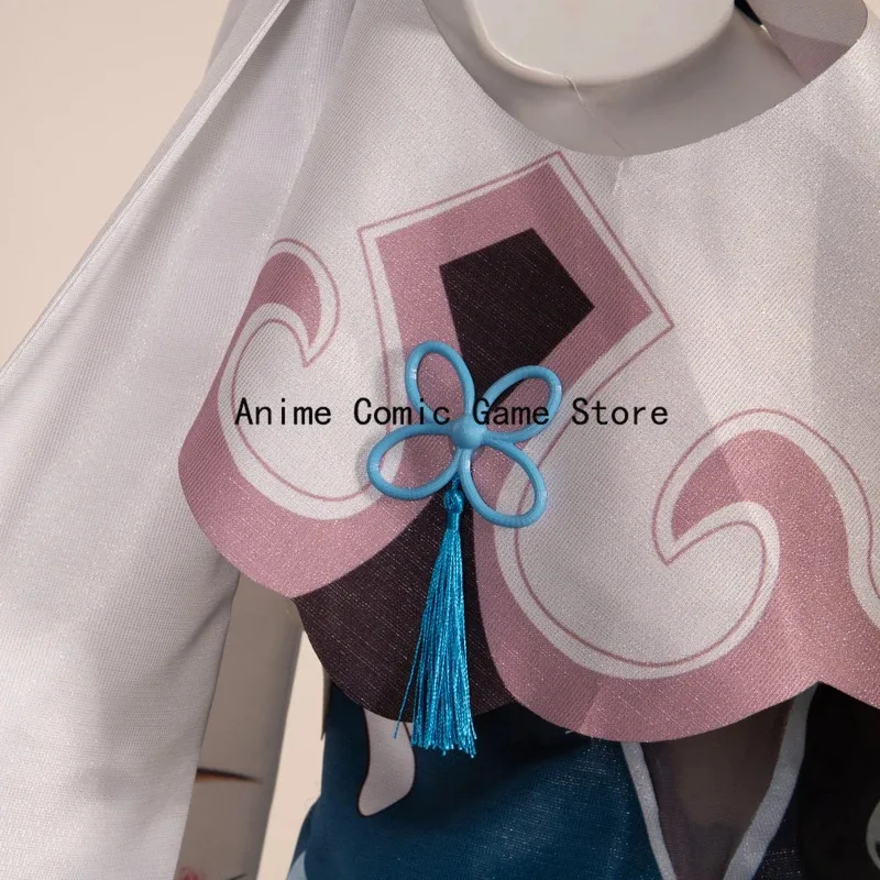 

az15Ruan Mei Honkai Star Rail Косплей Костюм Платье Парик Ainme Game Сексуальный китайский Cheongsam Хэллоуин Вечеринка Наряд для женщин