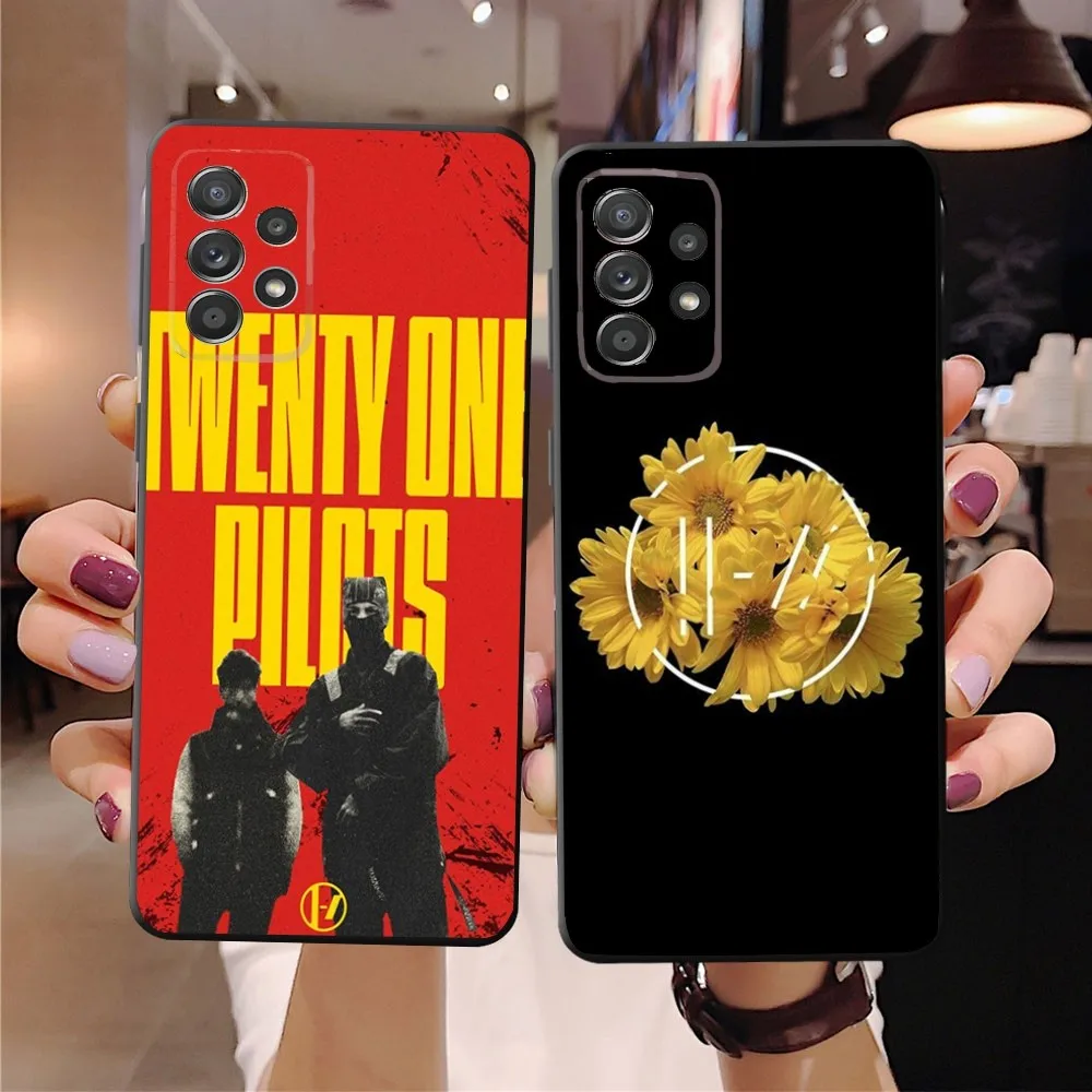 T-Twenty one pilot-S  Phone Case For SamsungS24,23,22,21,S20 Ultra Pro 10,S30Plus,S9,20lite Ultra Black Cover