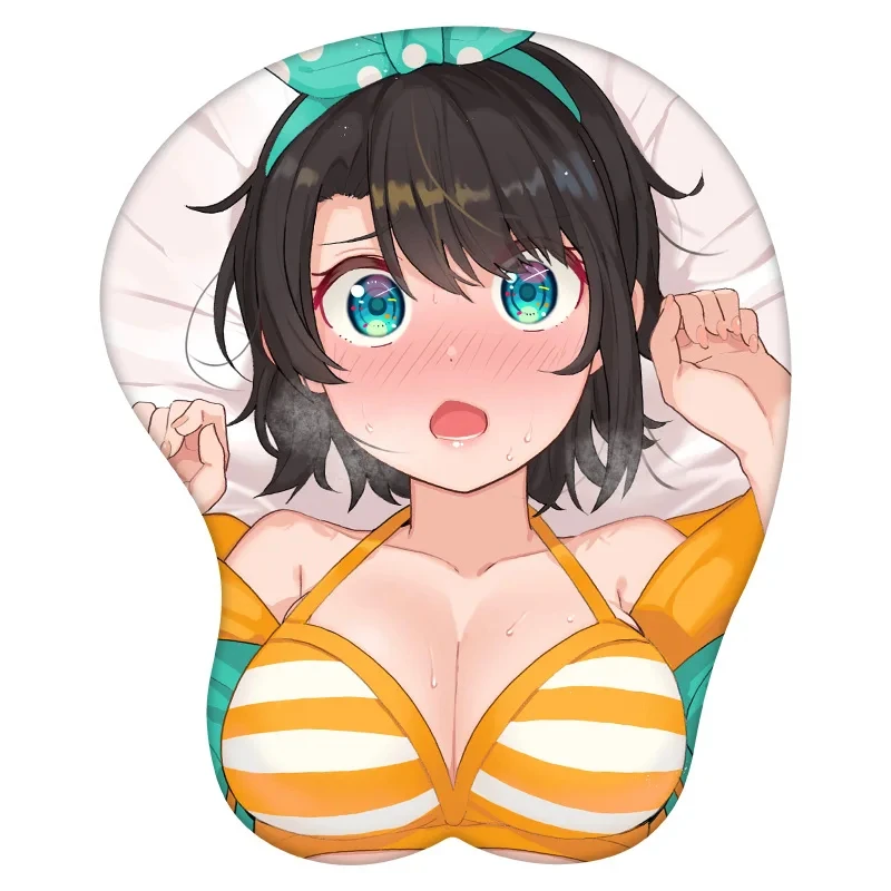 

3d-коврик для мыши Oozora Subaru VTuber, силиконовый привлекательный Оригинальный игровой коврик для запястья, подарок