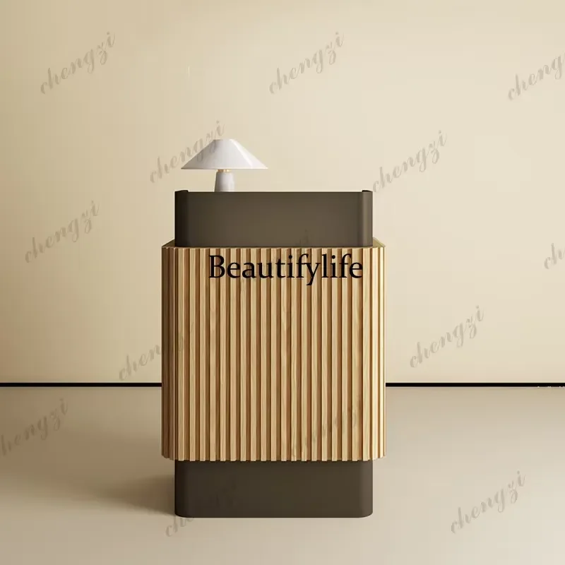 for A73 Small Unique Reception Desk Modern Executive Salon Hotel Simple Design Aesthetic Scrivania Trendy Furniture