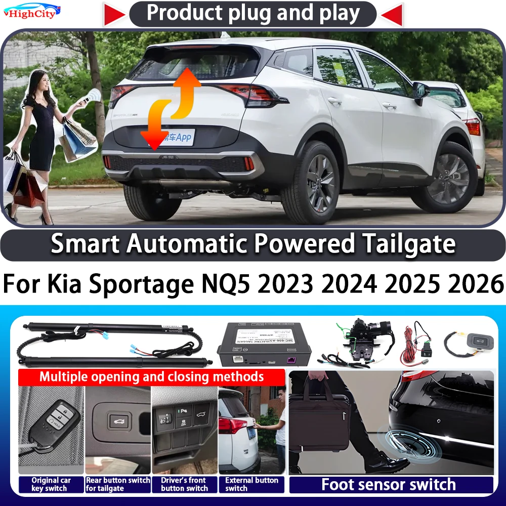 

For Kia Sonet QY 2020 2021 2022 2023 2024 2025 OEM Smart Automatic Powered Tailgate Key Control Trunk Lift Close Power Tailgate
