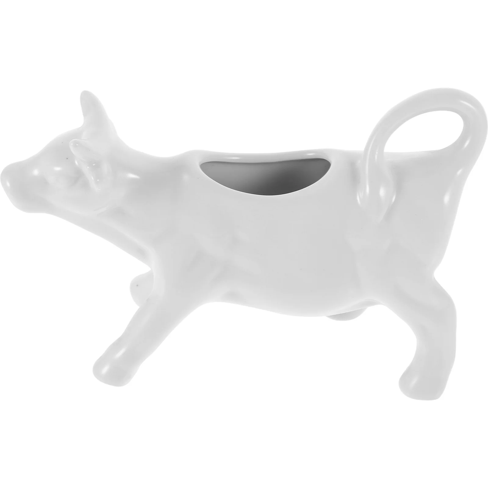

Ceramic Milk Pitcher Animal Shape Sauce Boat for Gravy Cream Syrup Serving Condiment Bowl Small Size Cute Design Kitchen Tool