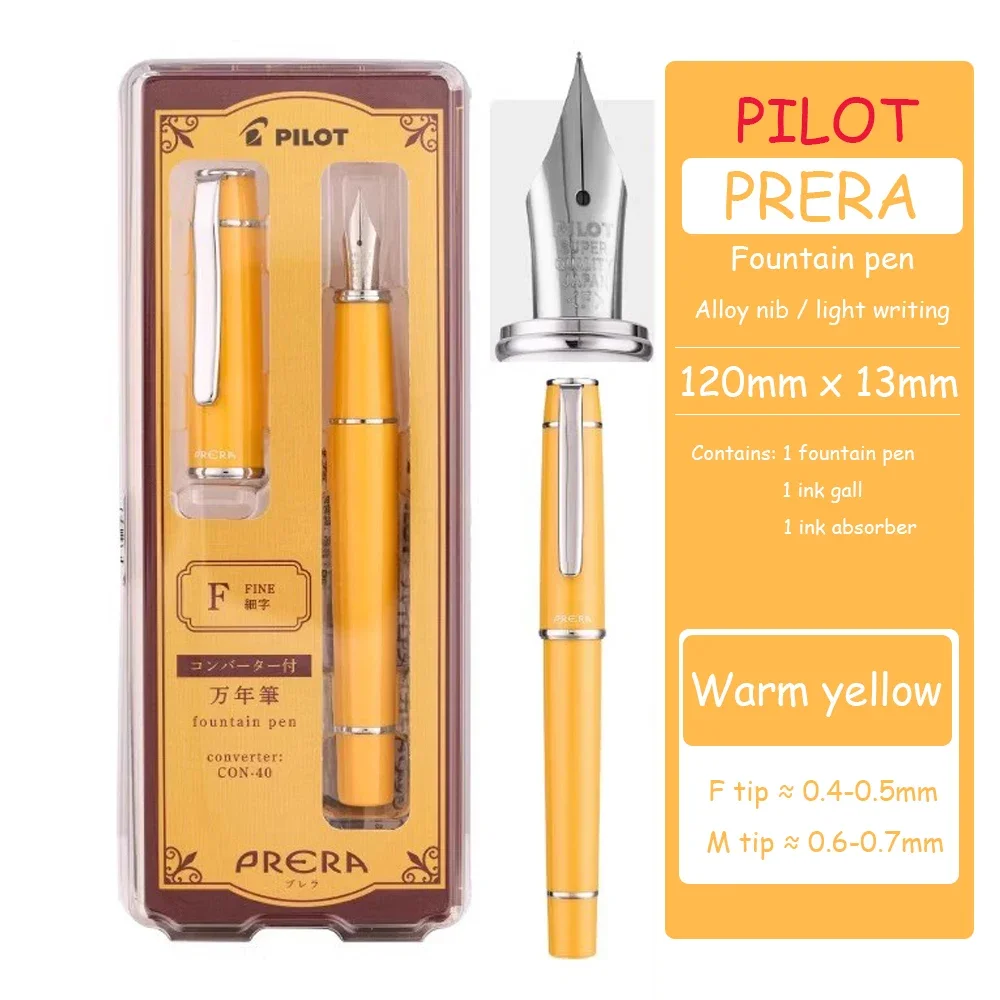 New Japan Pilot PRERA Fountain Pen Limited Edition DPK-FPR Writing Practice Replaceable Ink Bag Ink Pen Business Office Gifts