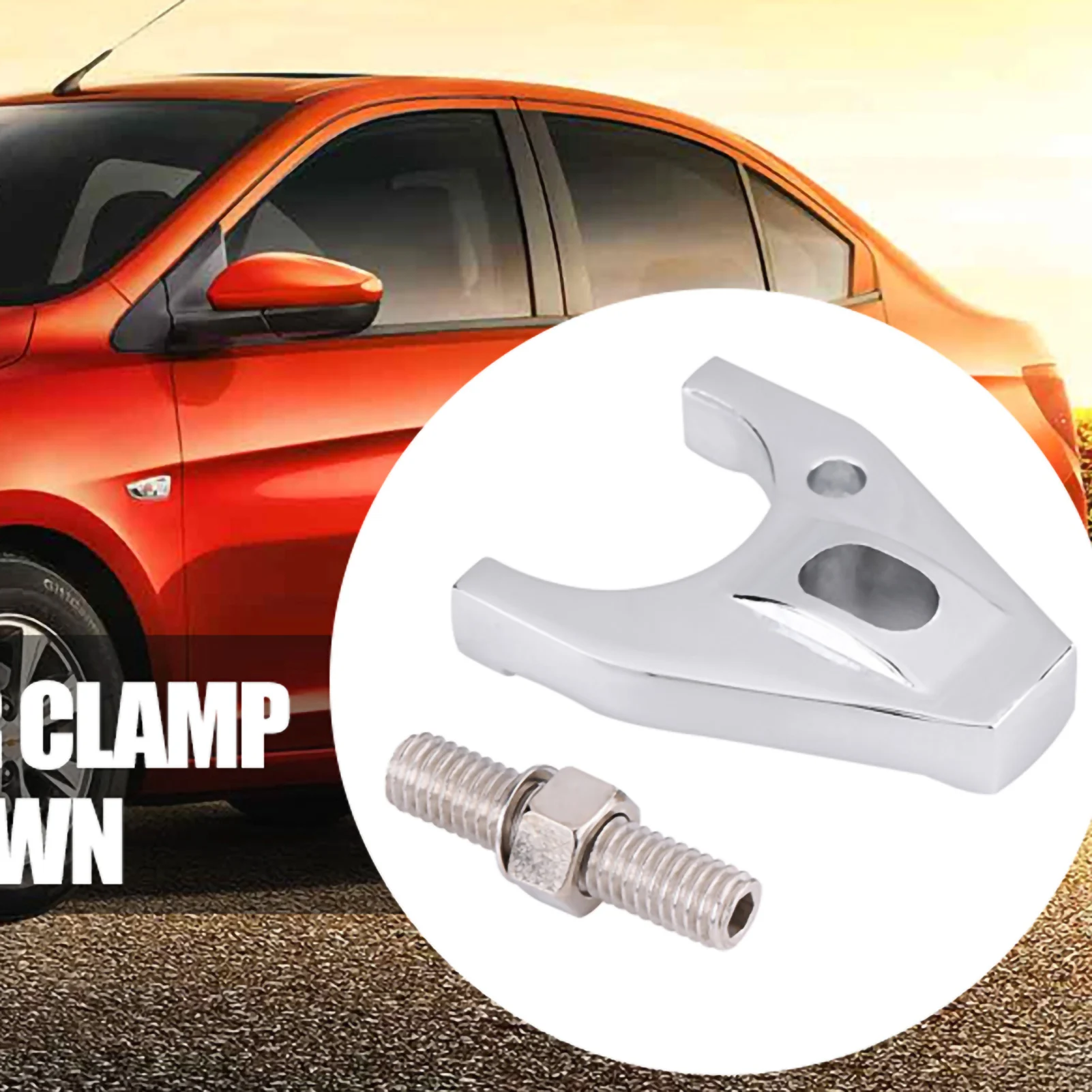Chrome Billet Aluminum Distributor Clamp Hold Down for  SBC  SB BB HEI Electronic Distributor Clamp for