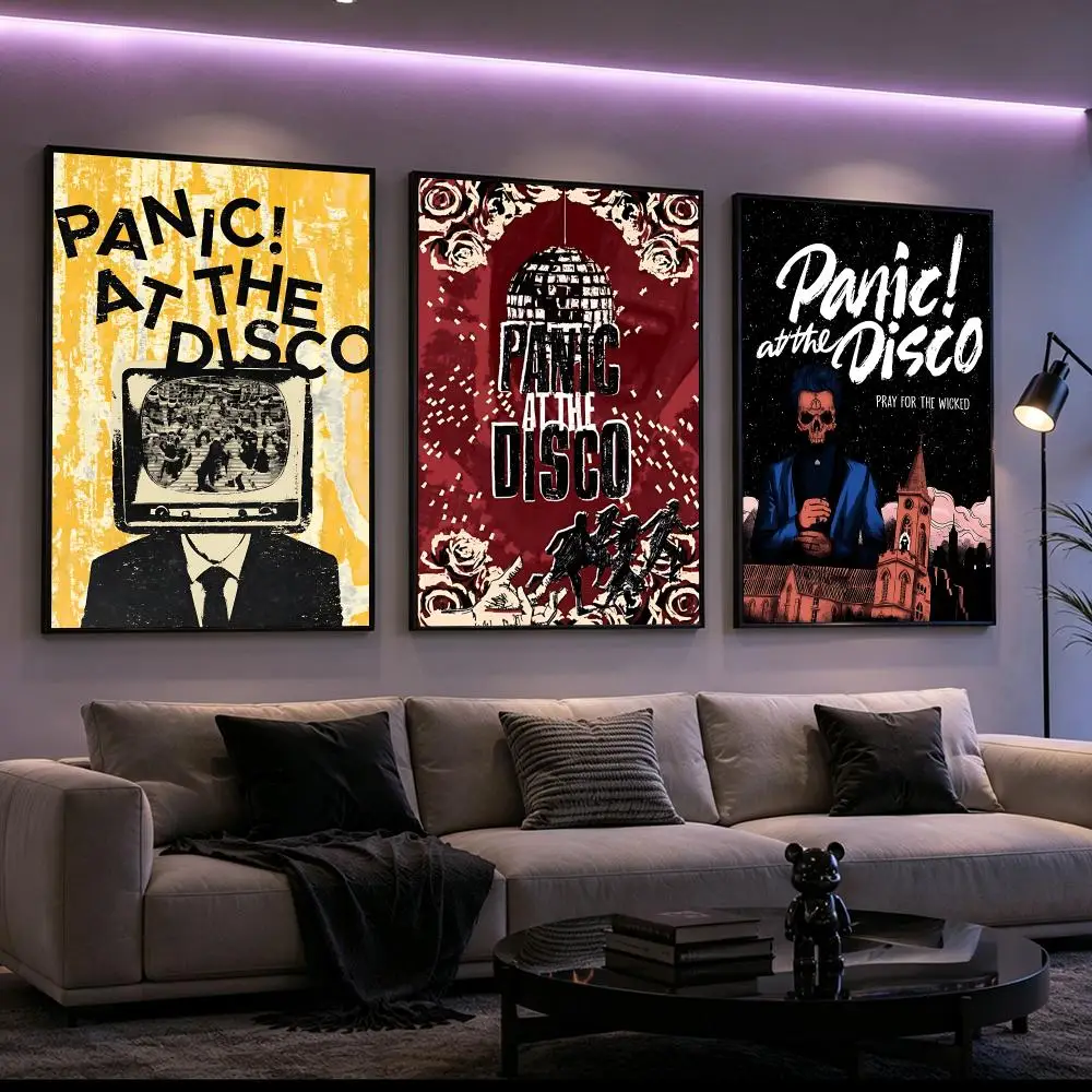 Panic at the Disco Poster Poster HD Printing Cyberpunk Style Wall Art Home Decor For Gaming Room Living Room Bedroom Gift Idea