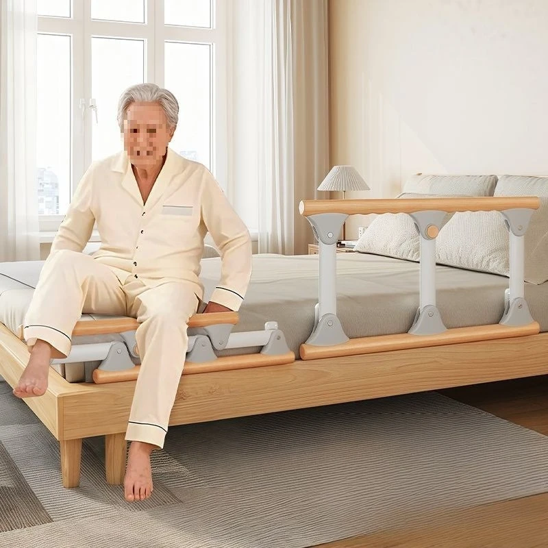 

Solid wood old man getting up aid household bedside handrail fence booster anti-drop