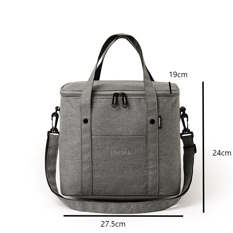 Multifunction Lunch Bags For Women Large Capacity Cooler Bag Waterproof Oxford Portable Zipper Thermal Lunch Picnic Food Box