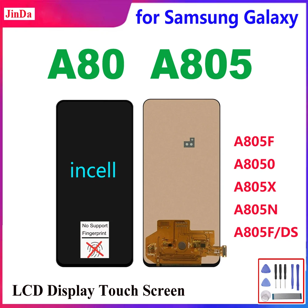 インセル-lcd-サムスンギャラクシー-a80-a805-lcd-a805f-a8050-a805x-a805n-a805f-ds-lcd-ディスプレイタッチスクリーンデジタイザーアセンブリ交換用