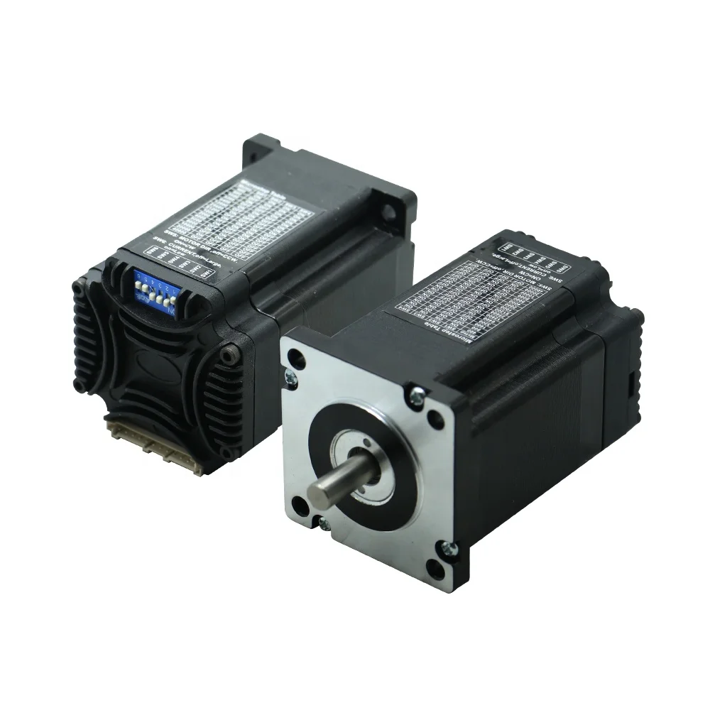 Motor paso a paso HLTNC 60, máquina todo en uno Nema 24, circuito cerrado, 2 fases, integra el controlador y el freno del Motor para el Kit de enrutador CNC