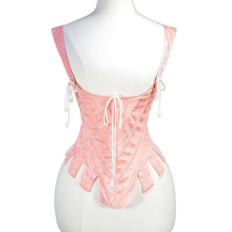 

373 court sweet and cute hook flower hem rear strap retro rear strap bra 2025 new