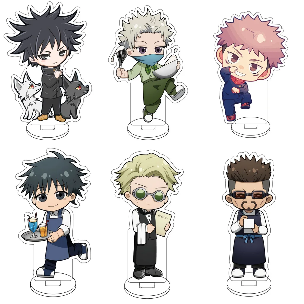 

10CM Anime Jujutsu Kaisen‌ Fushiguro Megumi Itadori Yūji Inumaki Toge Okkotsu Yūta Cos Acrylic Figure Stand Cute Gifts Ornaments