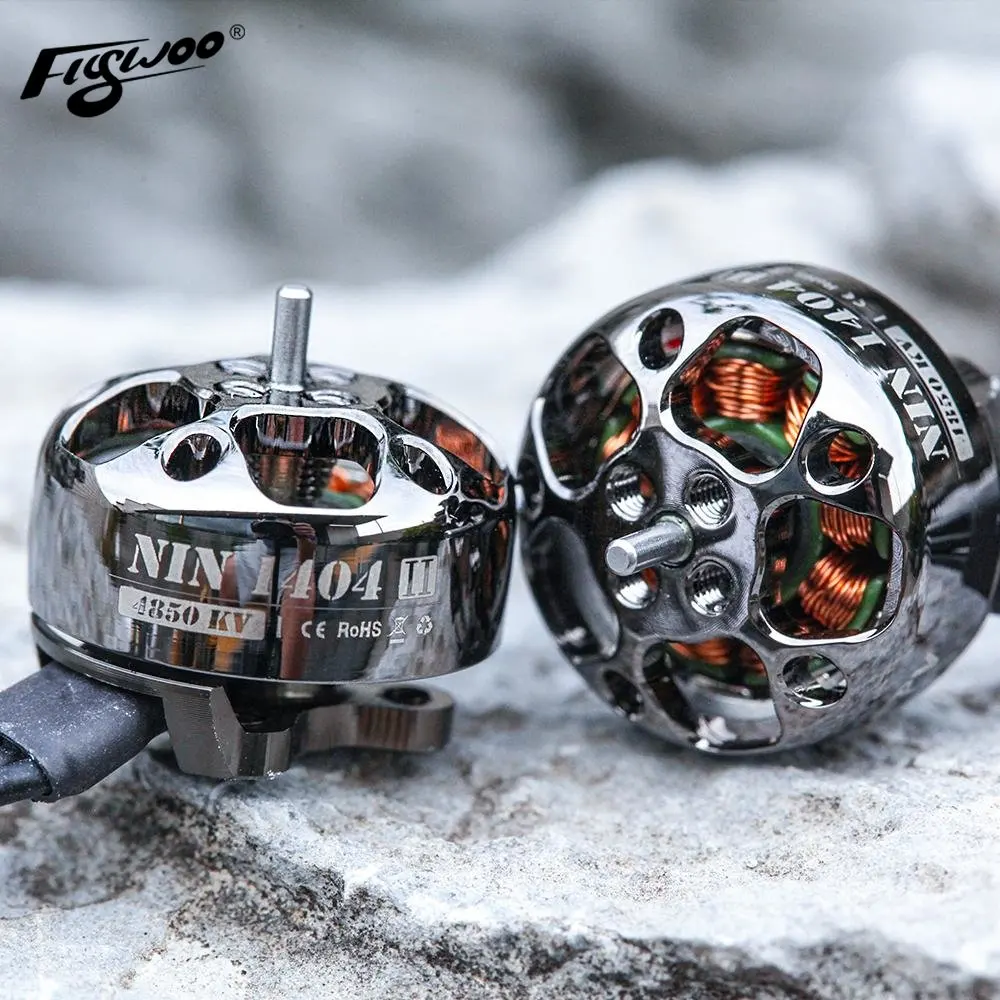 FLYWOO NIN 1404 V2 Motore ultraleggero 2750-4850KV per Whoop Stuzzicadenti FPV Drone Parti fai da te Ad alta potenza 2025 Migliore scelta
