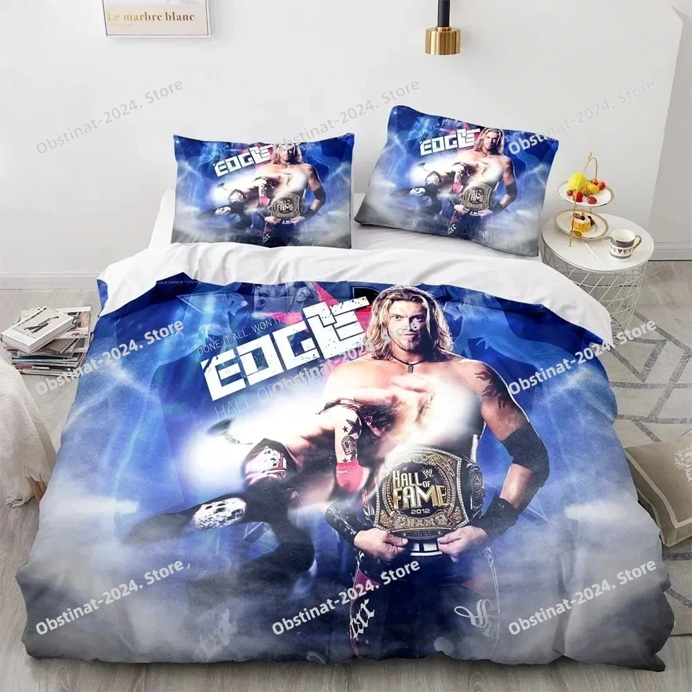 

3D Printed Wrestling Game Bedding Set Boys Girls Twin Queen Size Duvet Cover Pillowcase Bed Kids Adult Home Textileextile