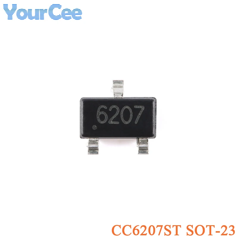 20pcs CC6207ST CC6201ST CC6207MST SOT-23 SOT23 All-pole Low-power Hall Effect Switch Sensor IC Chip