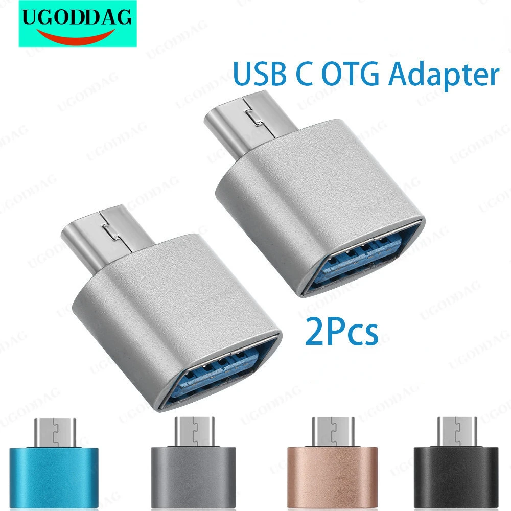 2/4PCS USB C Type C to USB Adapter Thunderbolt 3 Type-C Adapter OTG Cable For Xiaomi Macbook pro Air Samsung S10 S9 USB OTG