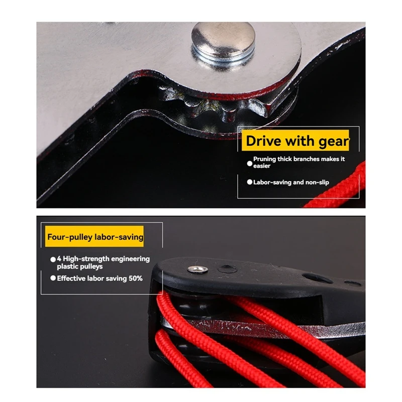 BAAG-高地 3 プーリー剪定はさみ木剪定ばさみ枝カッター庭鋏鋸フルーツピック切削工具