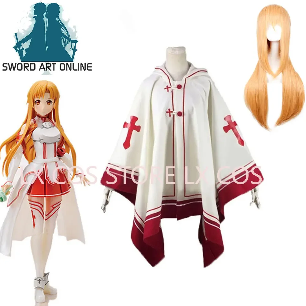 

Anime SAO Cosplay Sword Art Online Asuna Yuuki Cloak Coat Cosplay Costume Anime Outfit Cosplay Costumes