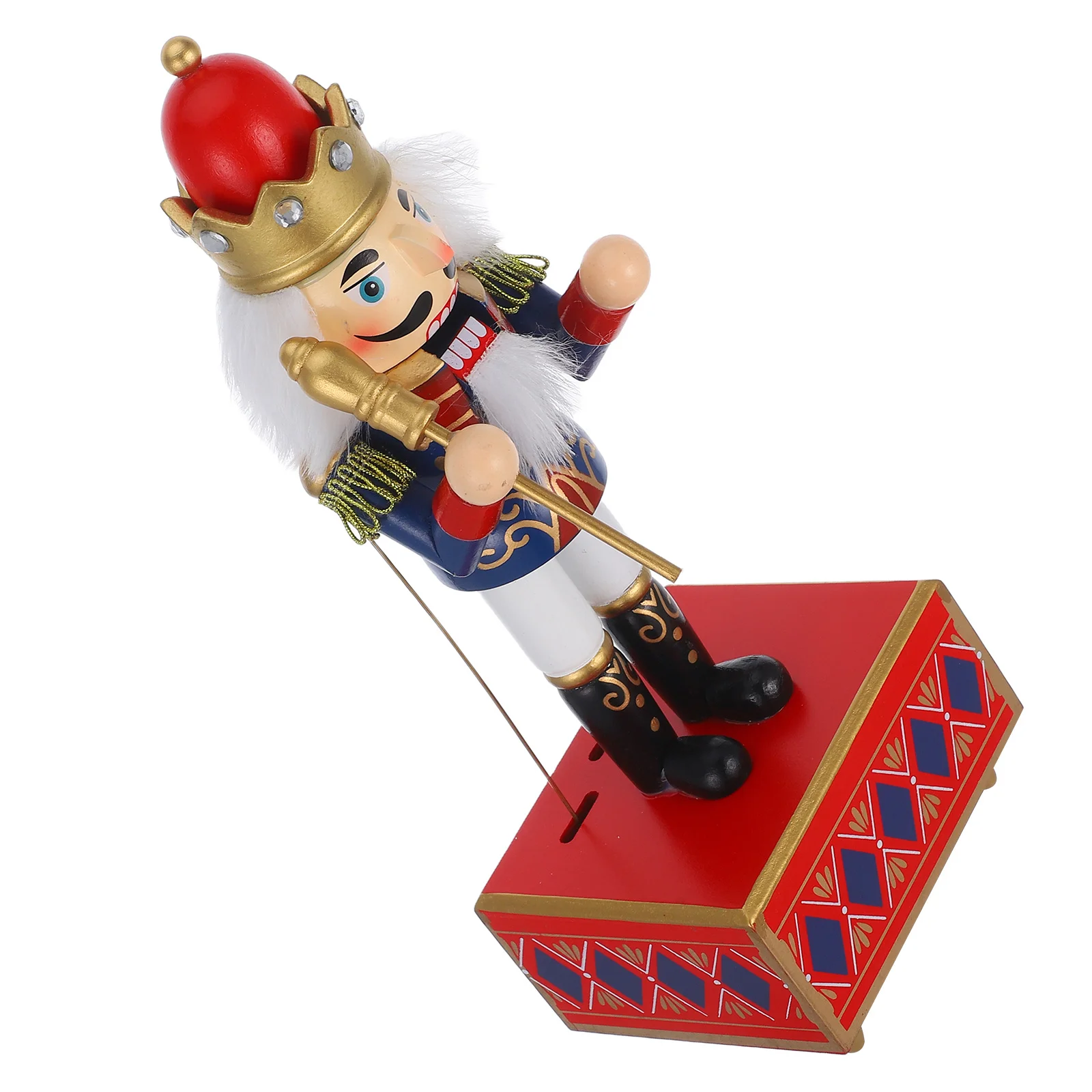 

Cute Nutcracker Traditional Christmas Gifts Wood Nutcrackers Decor Musical Boxes Adornment Snow Globe