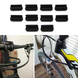 10pcs Bicycle Cables Clips MTB Road Bike Hydraulic Disc Brake Shift Cable Guide Hose Frame Fixture Cycling Accessories