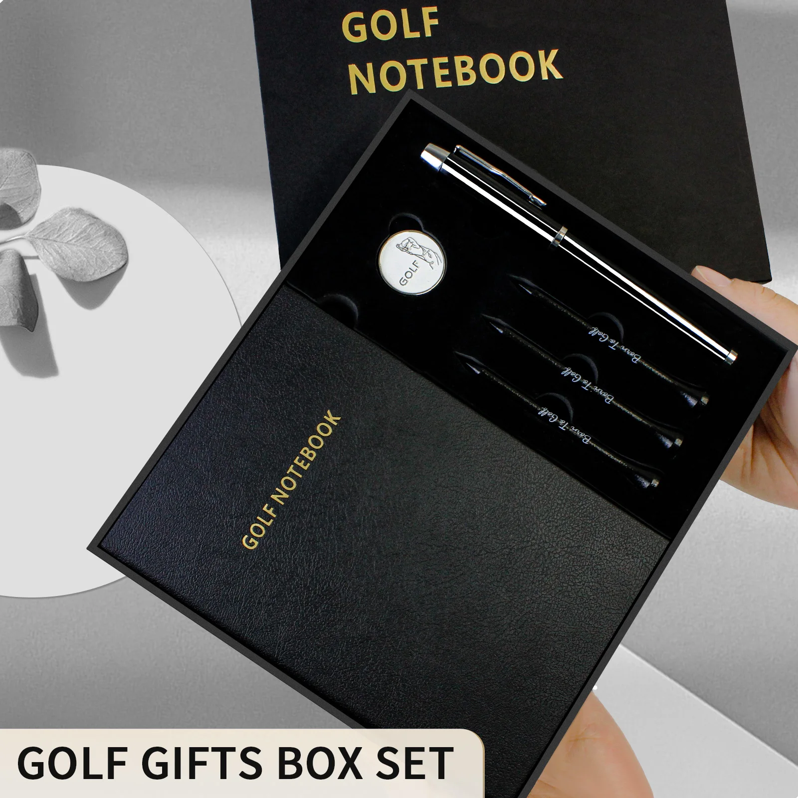 Golf Notebook Gifts for Men Golf Scorecard Book Gift Box Set Funny Boss Day Gifts for Golfers Accessories