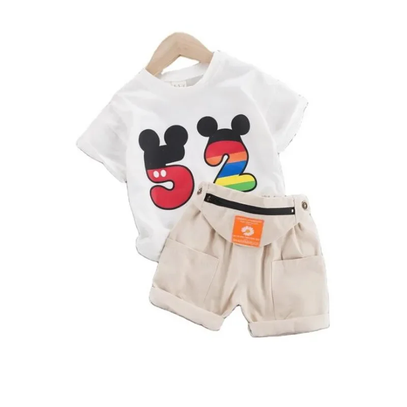 Hot Sale Children Clothes Suit Summer Kids Boys Cartoon T Shirt Shorts 2Pcs/Set Kids Infant Fashion Clothes Toddler Sportswear