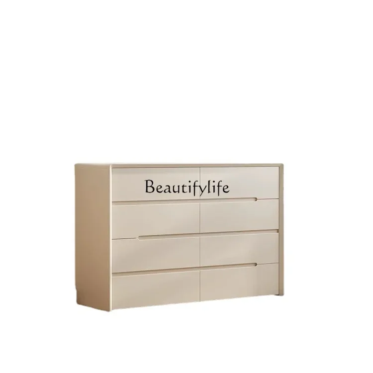 

LCream Style Bedroom Chest of Drawers Tailstock Large Capacity Simple Storage Cabinet