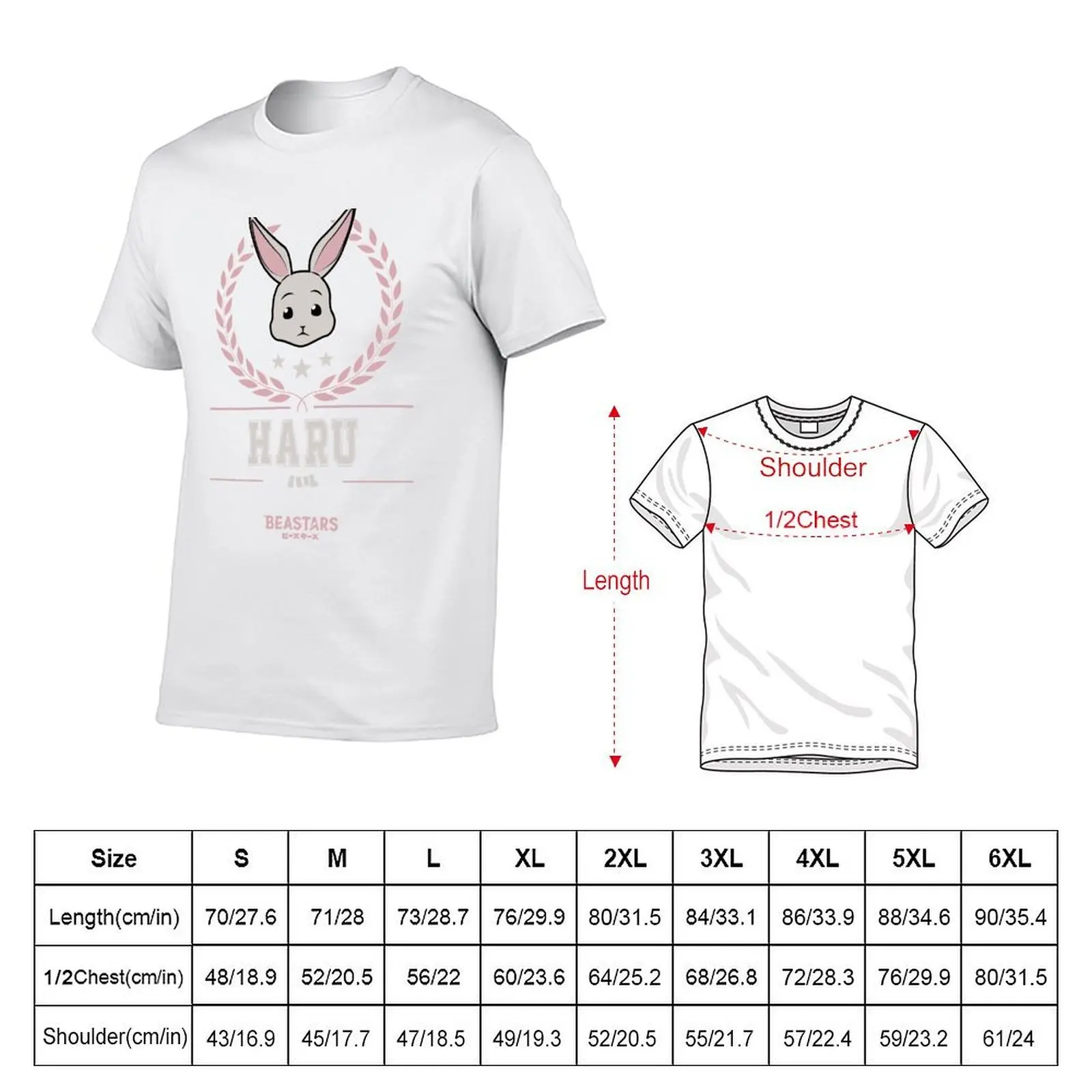 BEASTARS: TEAM HARU T-Shirt graphic t shirts for man cotton tshirt 100% T-Shirt