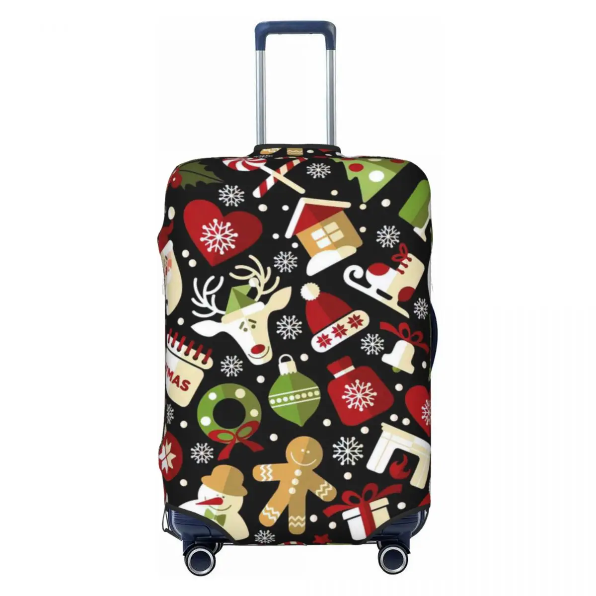 

Christmas Print Luggage Protective Dust Covers Elastic Waterproof 18-32inch Suitcase Cover Travel Accessories