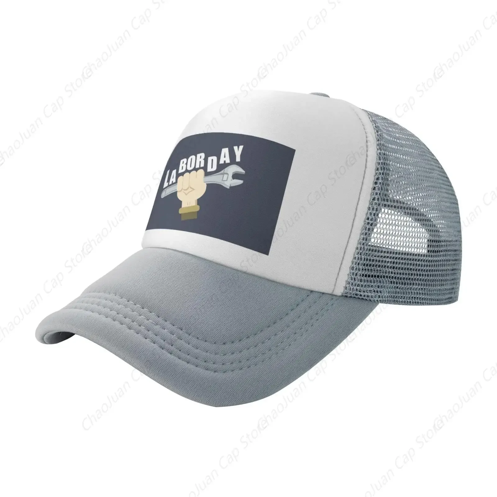 Happy Labor Day Hat for Men Women Baseball Cap Stylish Casquette Adjustable Dad Hats Gray