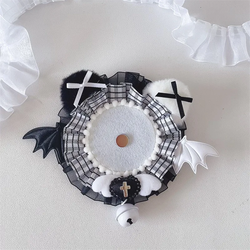 حامل شارة أنيمي دانتيل مصنوع يدويًا تصنعه بنفسك ، دبابيس Lolita Itabag ، عرض صور ، ديكور شريطي قوس لحقيبة Ita زخرفة ، أزياء