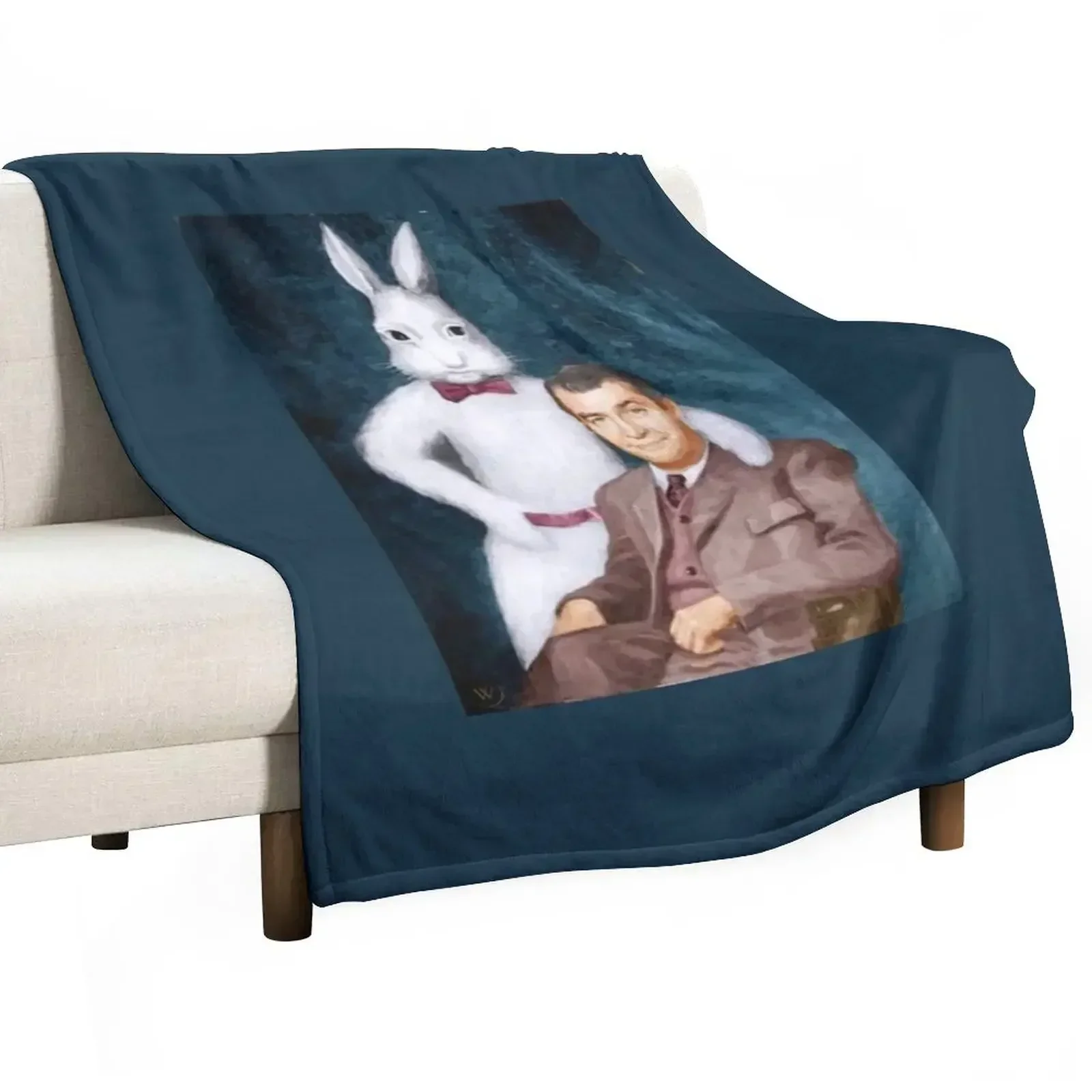 Harvey-Colorized Throw Blanket Travel Picnic Thermal Extra Large Throw Blankets