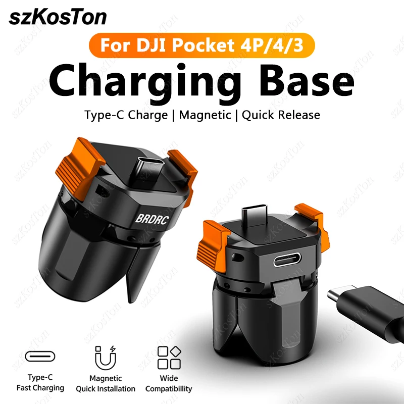 Für DJI Pocket 4P 4 3 Mini-Stativ, Tischfuß für DJI Osmo Pocket 4P/4/3 Kamera, magnetischer Ladeständer, Adapter, Zubehör.