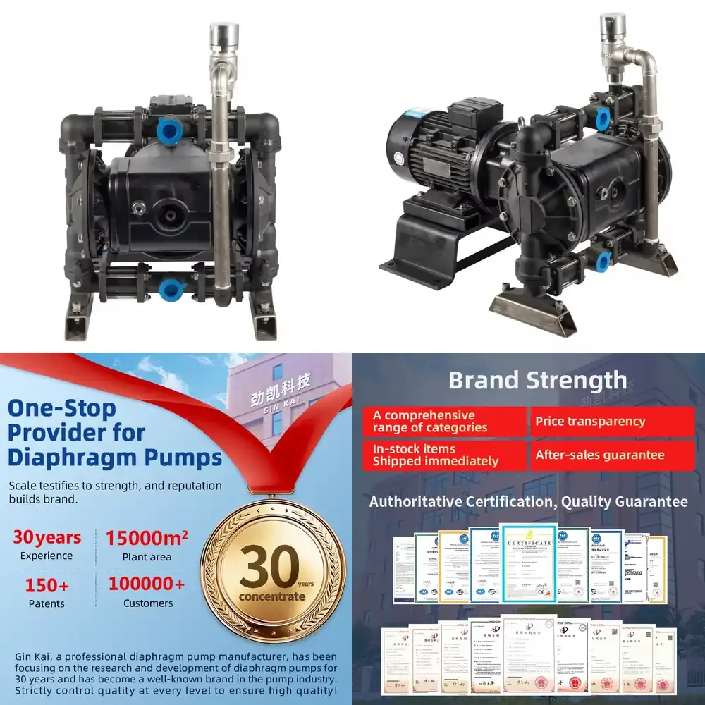 

GK Aluminum Electric Diaphragm Pump DN25 for Industrial Fluid Transfer Electroplating Chemical Filter Circulation Water